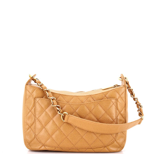 Timeless CC Chain Shoulder Bag Quilted Caviar Medium