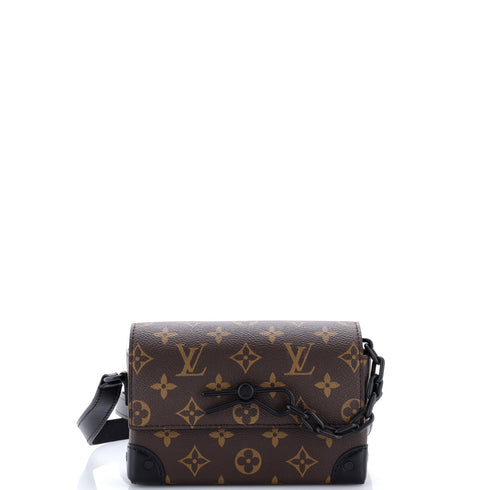 Steamer Wearable Wallet Macassar Monogram Canvas with Leather