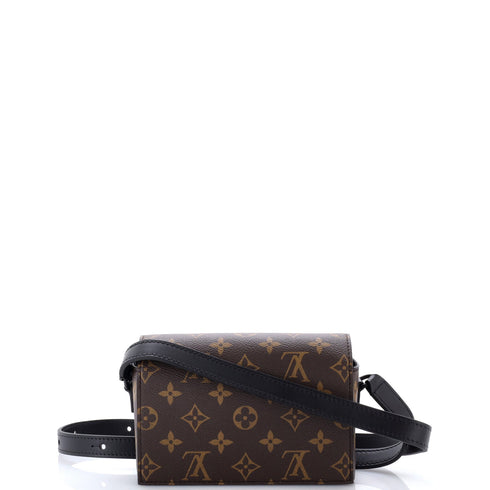 Steamer Wearable Wallet Macassar Monogram Canvas with Leather