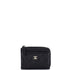Zip Around Card Holder Quilted Caviar