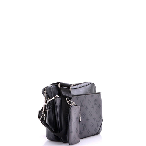 Trio Messenger Bag Reverse Monogram Eclipse Canvas