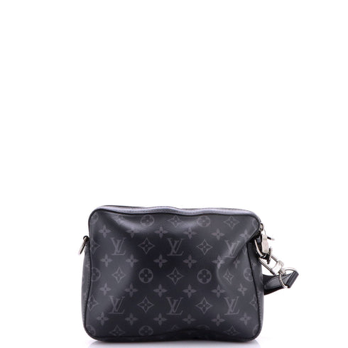 Trio Messenger Bag Reverse Monogram Eclipse Canvas