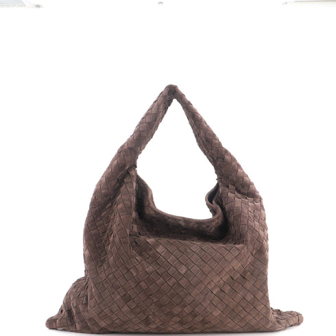 Hop Hobo Intrecciato Suede Large