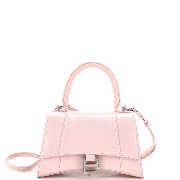 Hourglass Top Handle Bag Leather Small