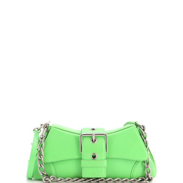 Lindsay Chain Strap Shoulder Bag Leather