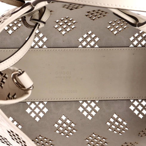 Convertible Tote GG Debossed Laser Cut Leather Small