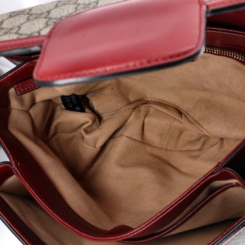 Horsebit 1955 Shoulder Bag GG Coated Canvas with Leather Small