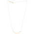 T Smile Pendant Necklace 18K Rose Gold Small