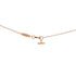 T Smile Pendant Necklace 18K Rose Gold Small