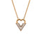 Essential Love Pendant Necklace Metal with Crystals
