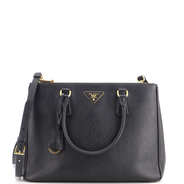 Galleria Double Zip Tote Saffiano Leather Medium