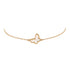 Sweet Alhambra Butterfly Bracelet 18K Yellow Gold and Mother of Pearl