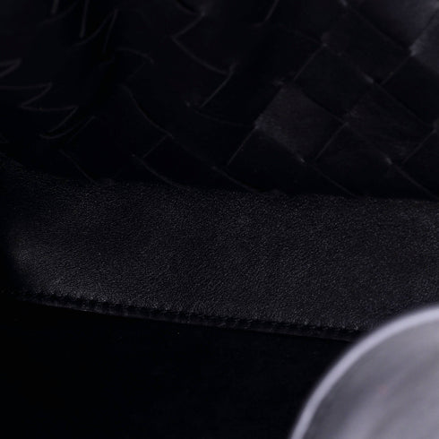 Ciao Ciao Top Handle Bag Leather with Intrecciato Detail Small