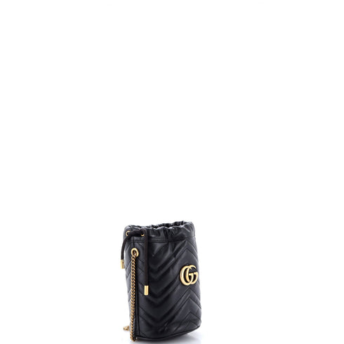 GG Marmont Bucket Bag Matelasse Leather Mini