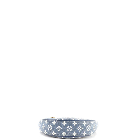 Loop Handbag Monogram Jacquard Denim