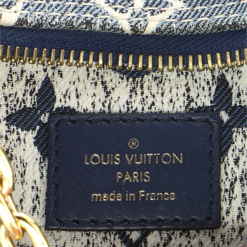 Loop Handbag Monogram Jacquard Denim