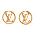 Louise Hoop Earrings Metal with Faux Pearls GM
