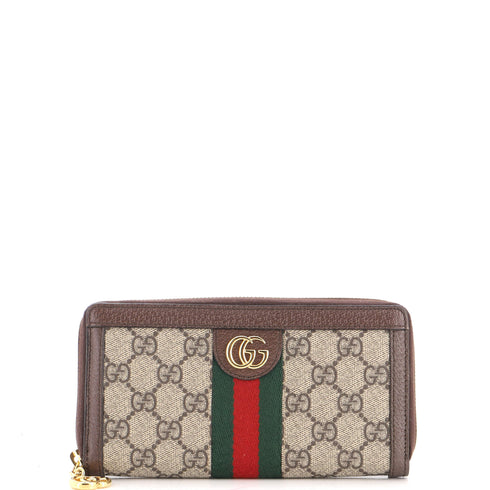 Ophidia Zip Around Wallet GG Coated Canvas