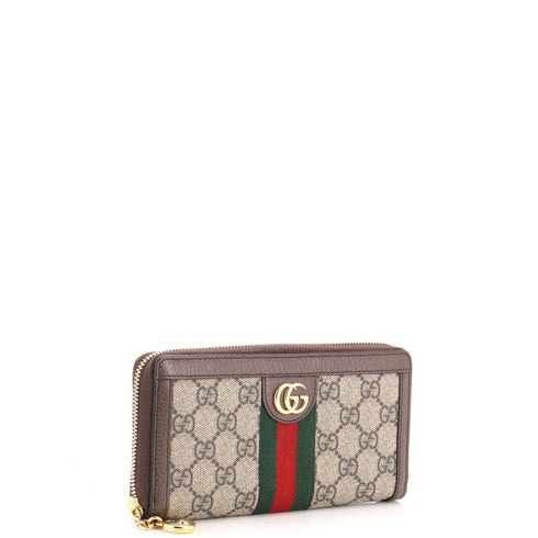 Ophidia Zip Around Wallet GG Coated Canvas