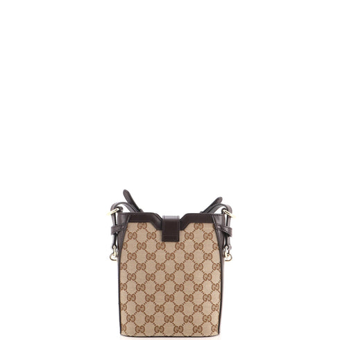 Bucket Bag GG Canvas with Leather Mini