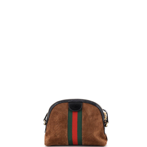 Ophidia Dome Shoulder Bag Suede Small