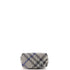 Peg Handle Bag Knit Check Fabric Mini
