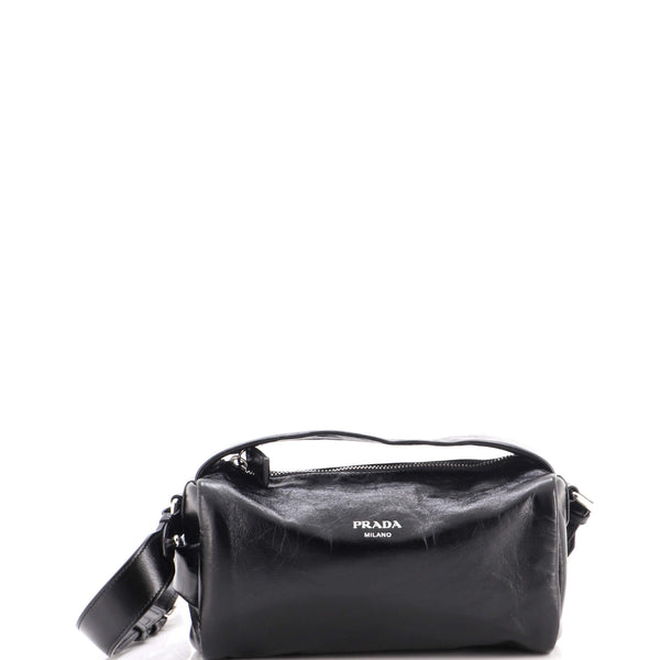 Convertible Top Zip Shoulder Bag Nappa Leather Small