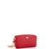 Double Zip Wallet on Chain Crossbody Saffiano Leather Mini