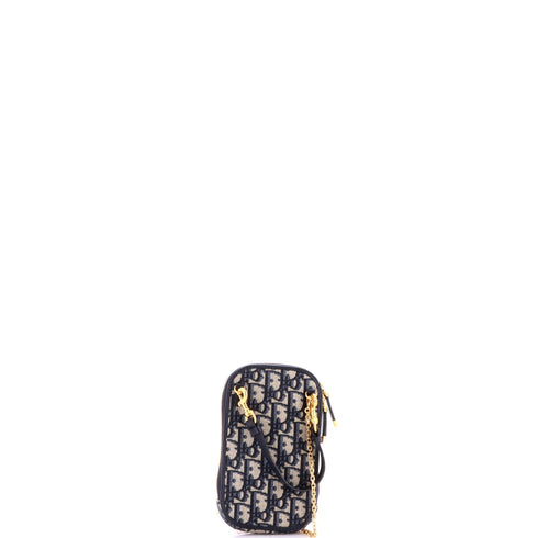 30 Montaigne Phone Holder on Chain Oblique Canvas