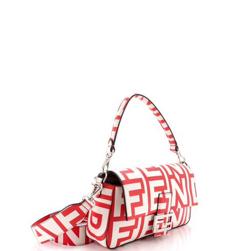 x Marc Jacobs Baguette NM Bag Printed Leather Medium