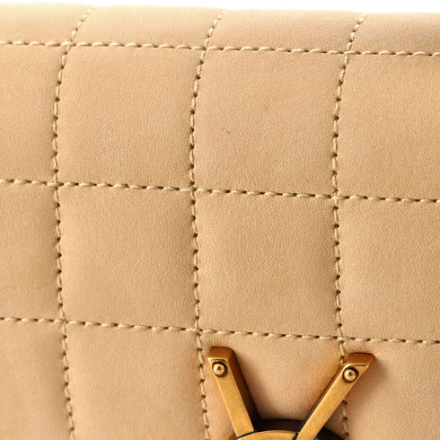 Solferino Bag Quilted Suede Small