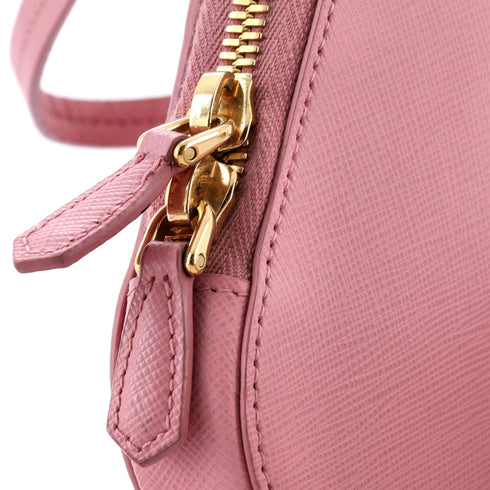 Zip Phone Holder Crossbody Bag Saffiano Leather