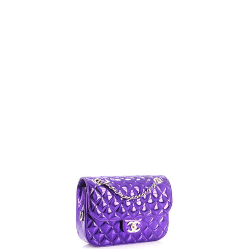 Hollywood Boulevard Flap Bag with Star Coin Purse Quilted Metallic Leather Mini