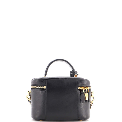 Vanity Handbag Monogram Ink Embossed Lambskin PM