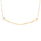 T Smile Pendant Necklace 18K Yellow Gold Large