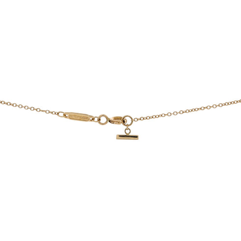T Smile Pendant Necklace 18K Yellow Gold Large