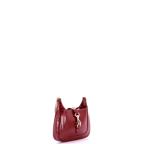 Jackie Notte Chain Hobo Patent Mini