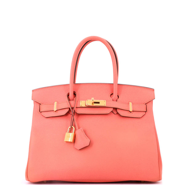 Birkin Handbag Crevette Epsom with Gold Hardware 30