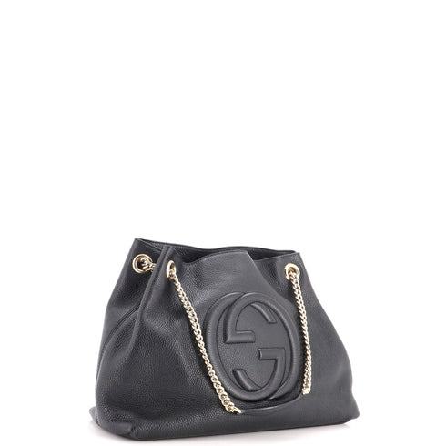 Soho Chain Strap Shoulder Bag Leather Medium