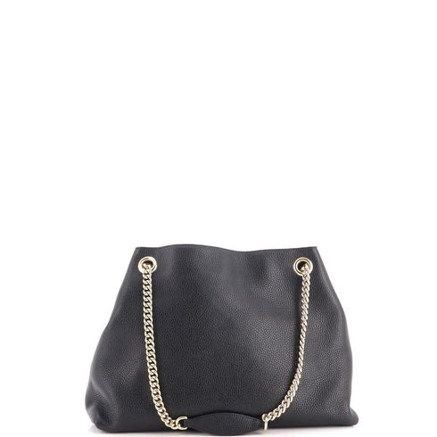 Soho Chain Strap Shoulder Bag Leather Medium