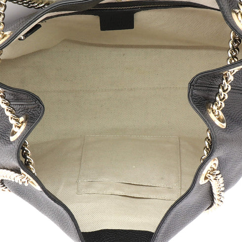 Soho Chain Strap Shoulder Bag Leather Medium