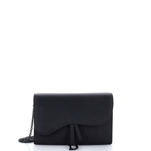 Ultra Matte Saddle Chain Wallet Leather