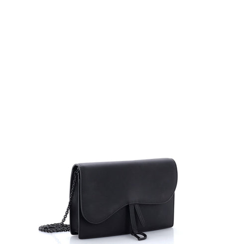 Ultra Matte Saddle Chain Wallet Leather