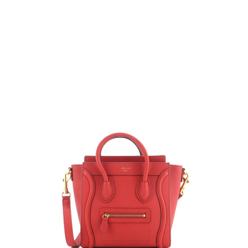 Luggage Bag Grainy Leather Nano