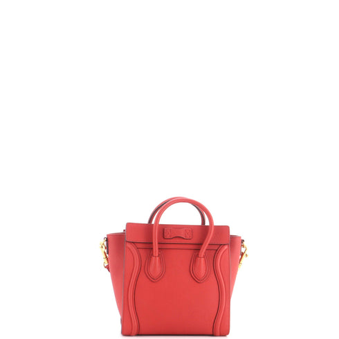 Luggage Bag Grainy Leather Nano