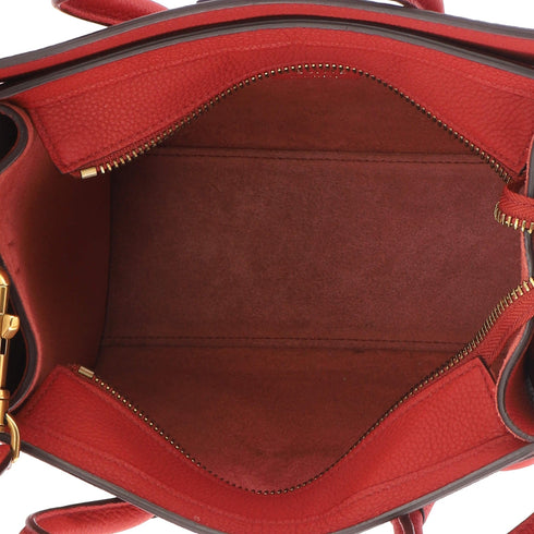 Luggage Bag Grainy Leather Nano
