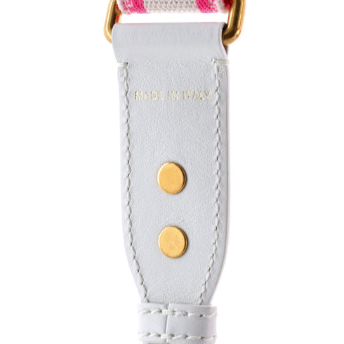 Logo Shoulder Strap Embroidered Canvas Thin