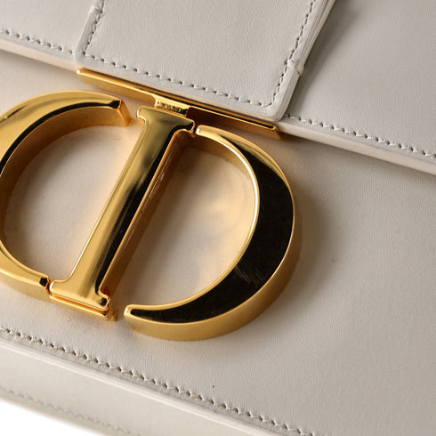 30 Montaigne Flap Bag Leather