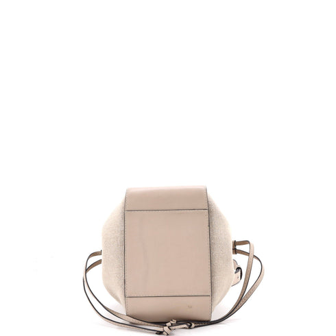 Hammock Bag Leather and Canvas Mini