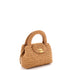 Kelly Top Handle Shopping Bag Braided Raffia Mini
